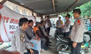 Polres Lombok Barat Gelar Penyuluhan Kamtibmas di Pasar Gerung