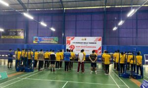 Turnamen Bulutangkis Satker Polres Lombok Barat Meriahkan Hari Bhayangkara ke-79