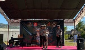 Satlantas Lombok Barat dan VOCLOM Gelar Edukasi Safety Riding di Gerung