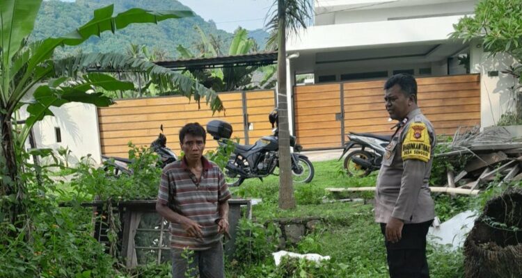 Dukung Ketahanan Pangan, Bhabinkamtibmas Ajak Warga Krandangan Bertani dan Beternak