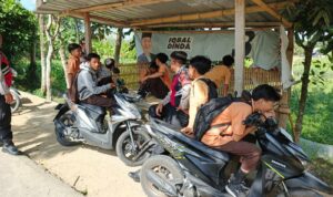 Jaga Kamtibmas, Samapta Polres Lobar Sosialisasikan KEMOS 110 di Kecamatan Gerung
