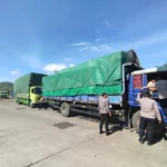 Polsek Kawasan Pelabuhan Lembar Jaga Ketertiban Bongkaran Kapal dari Jangkar